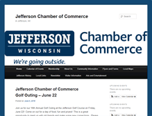 Tablet Screenshot of jeffersonchamberwi.com